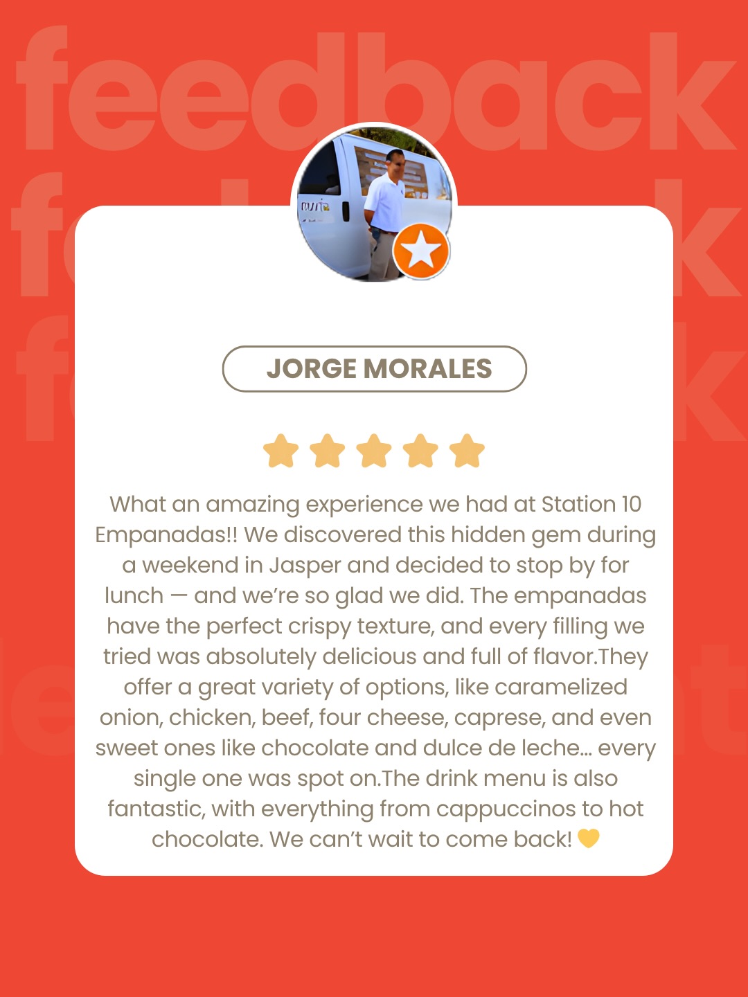 Station 10 Empanadas Menu