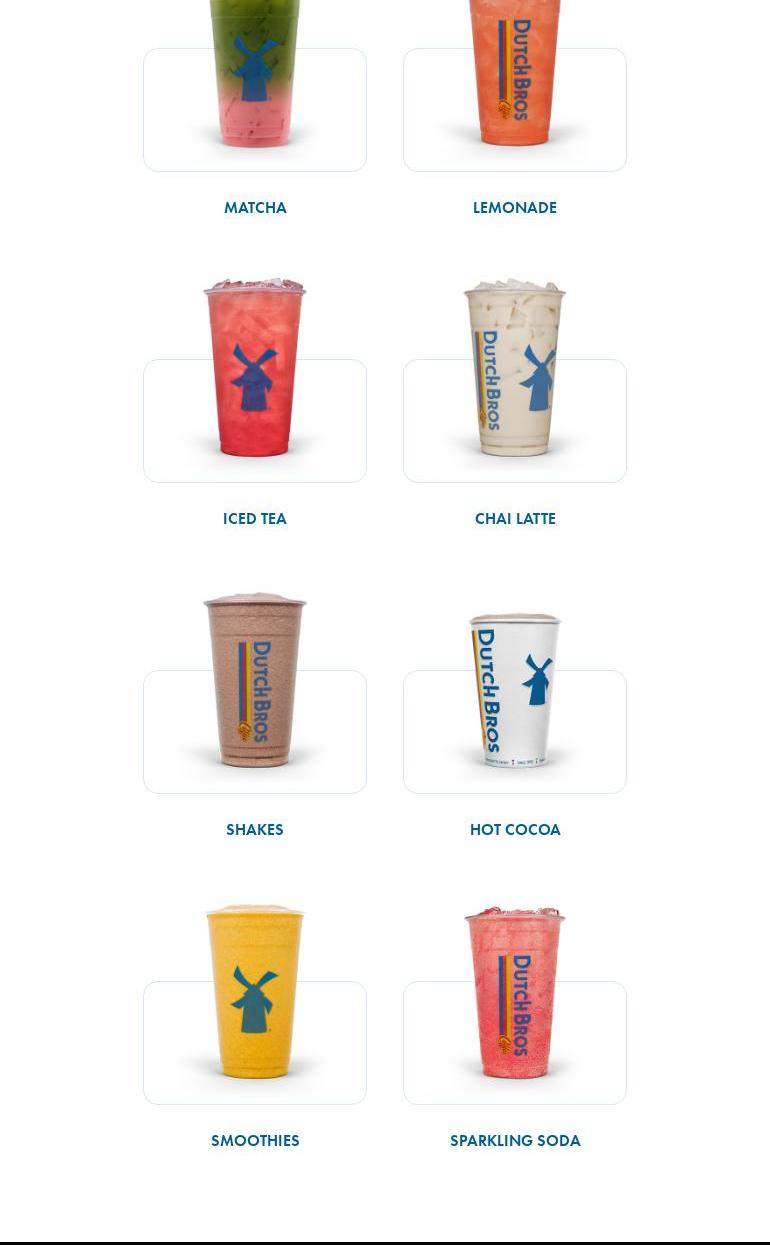 Dutch Bros Coffee Menu