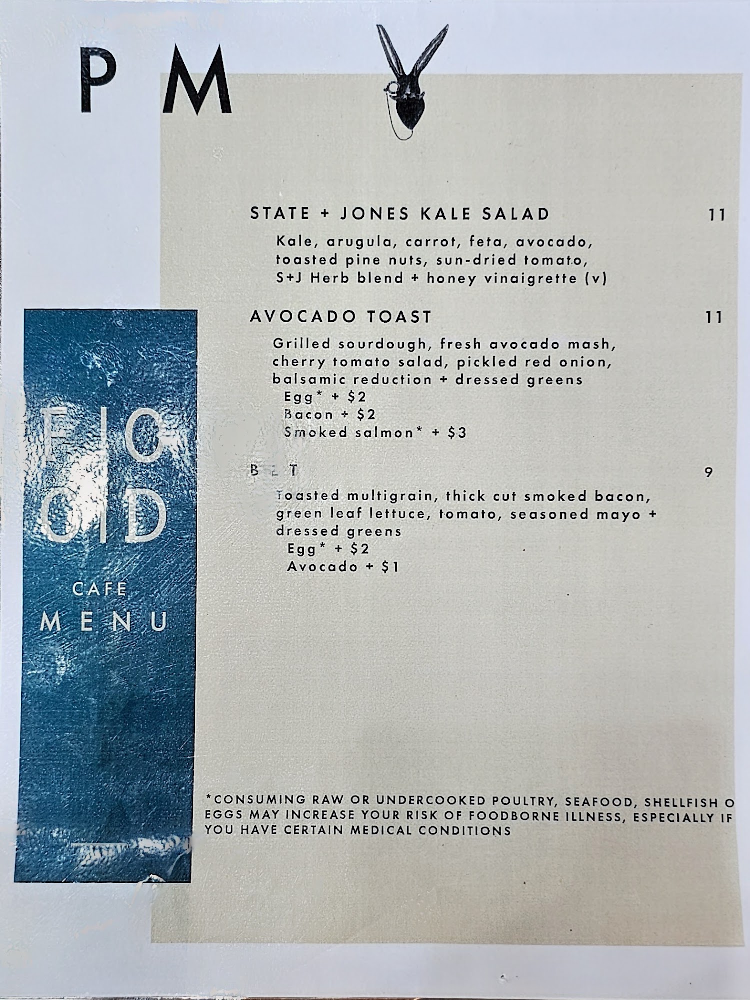 State + Jones Coffee Menu