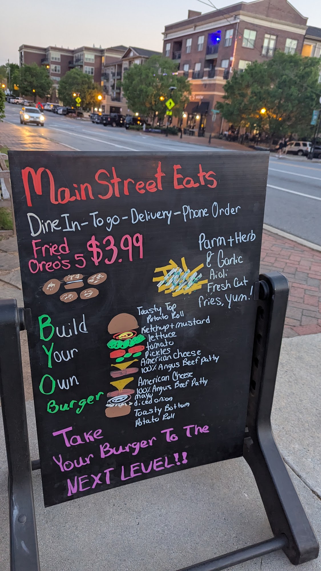 Main Street Eats Menu