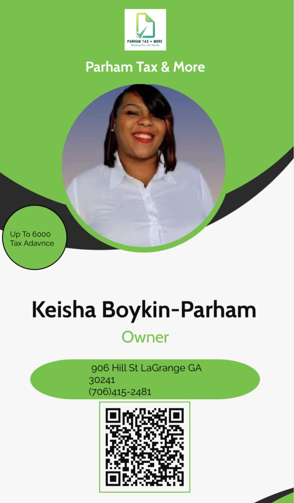 Parham Tax and More