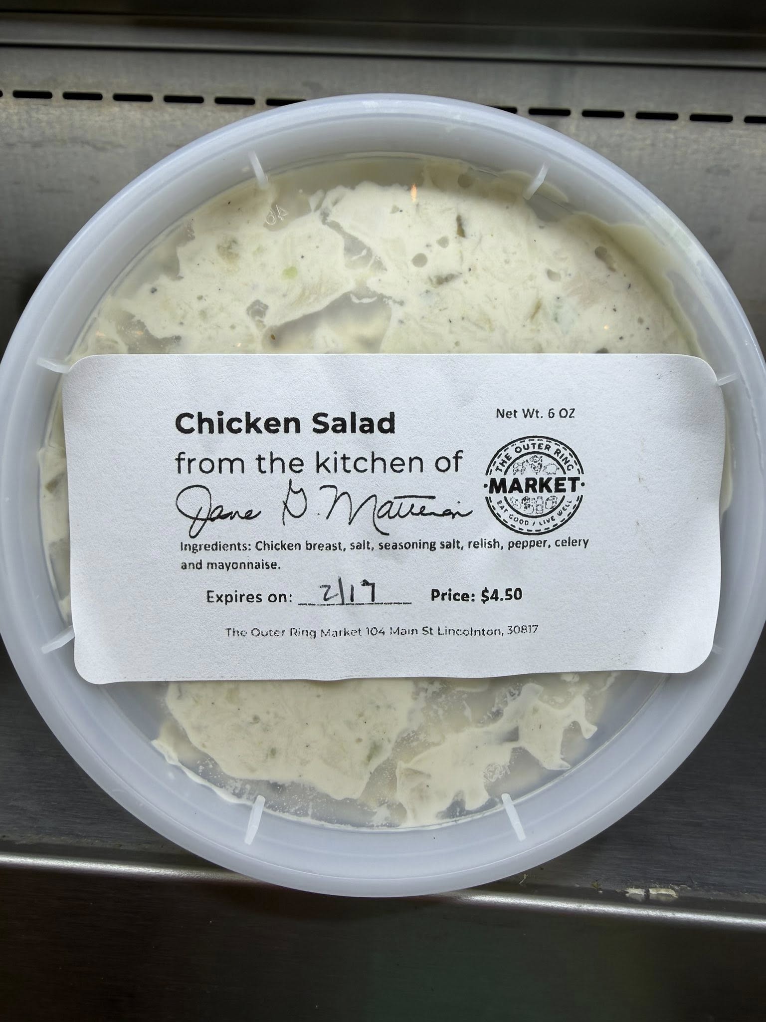 The Outer Ring Market Menu