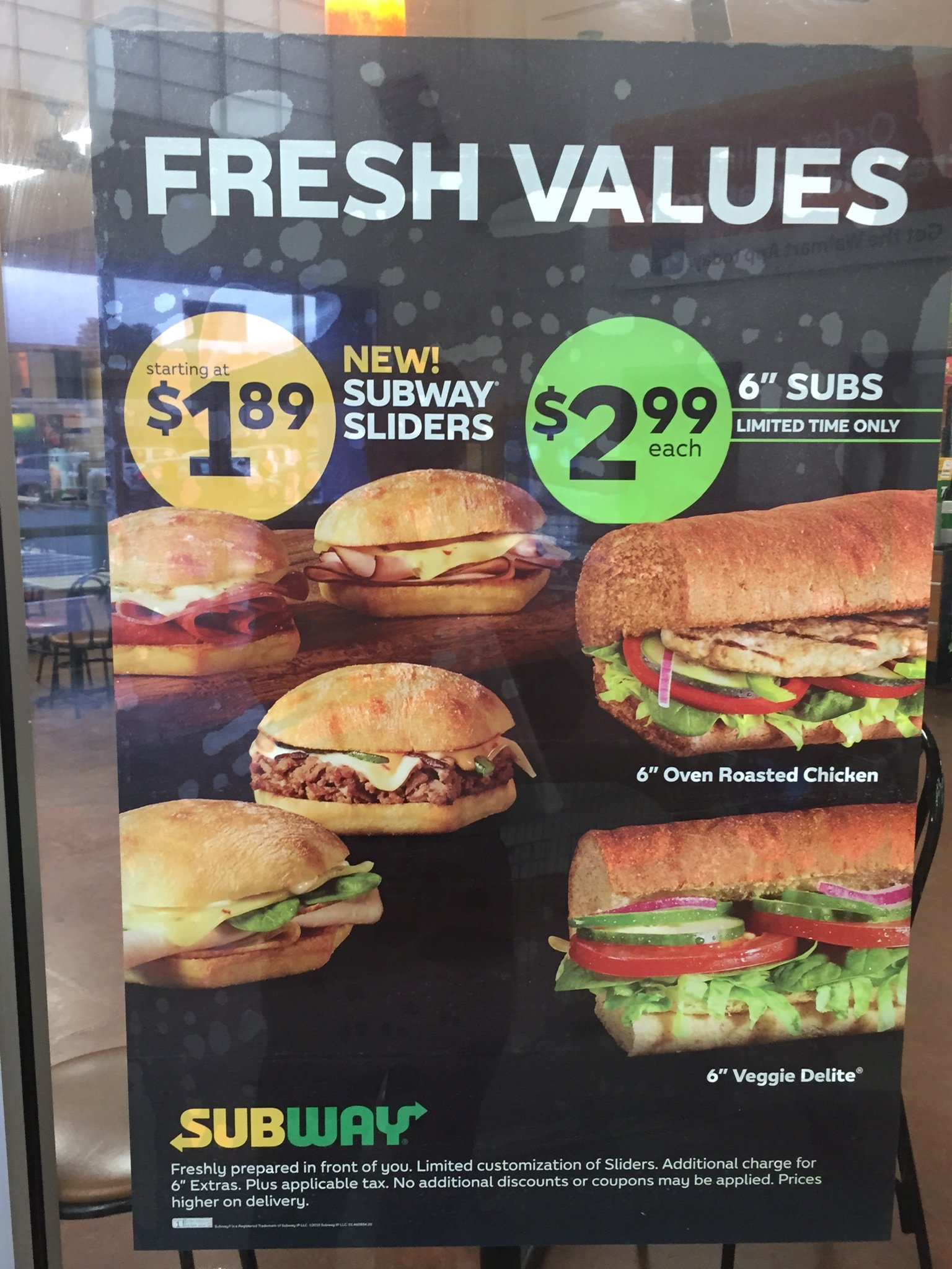 Subway Menu