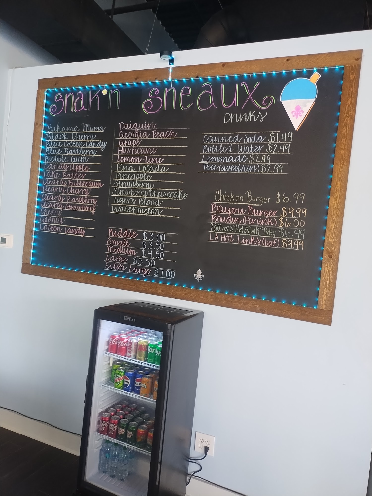 SNAK'N SNEAUX LLC Menu