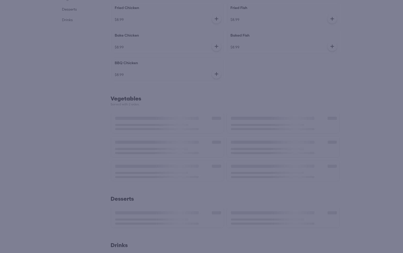 Shirley's Country Kitchen Menu