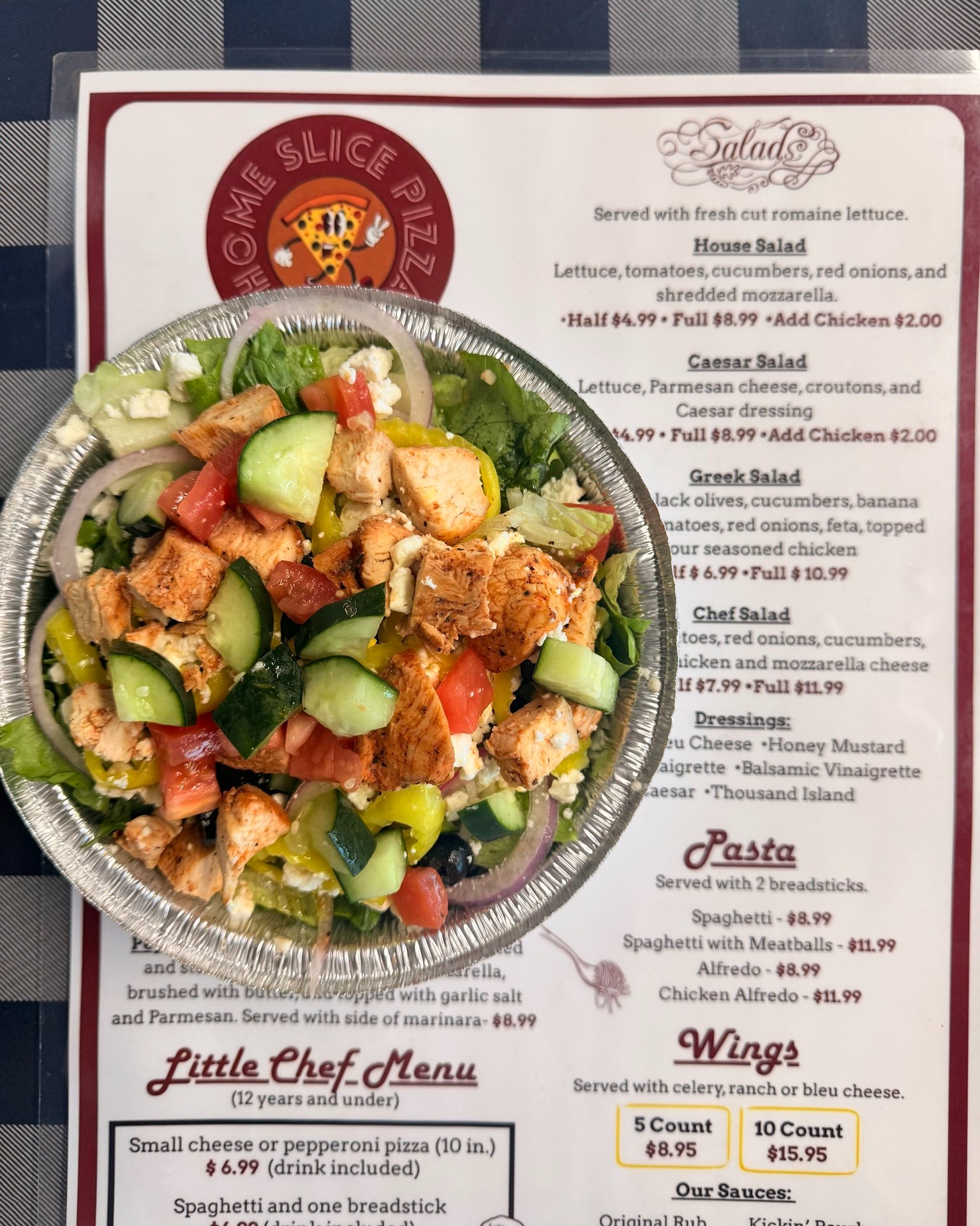 Home Slice Pizza Perry Menu