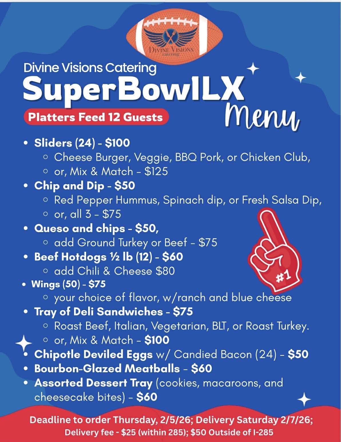 Divine Visions Catering Menu