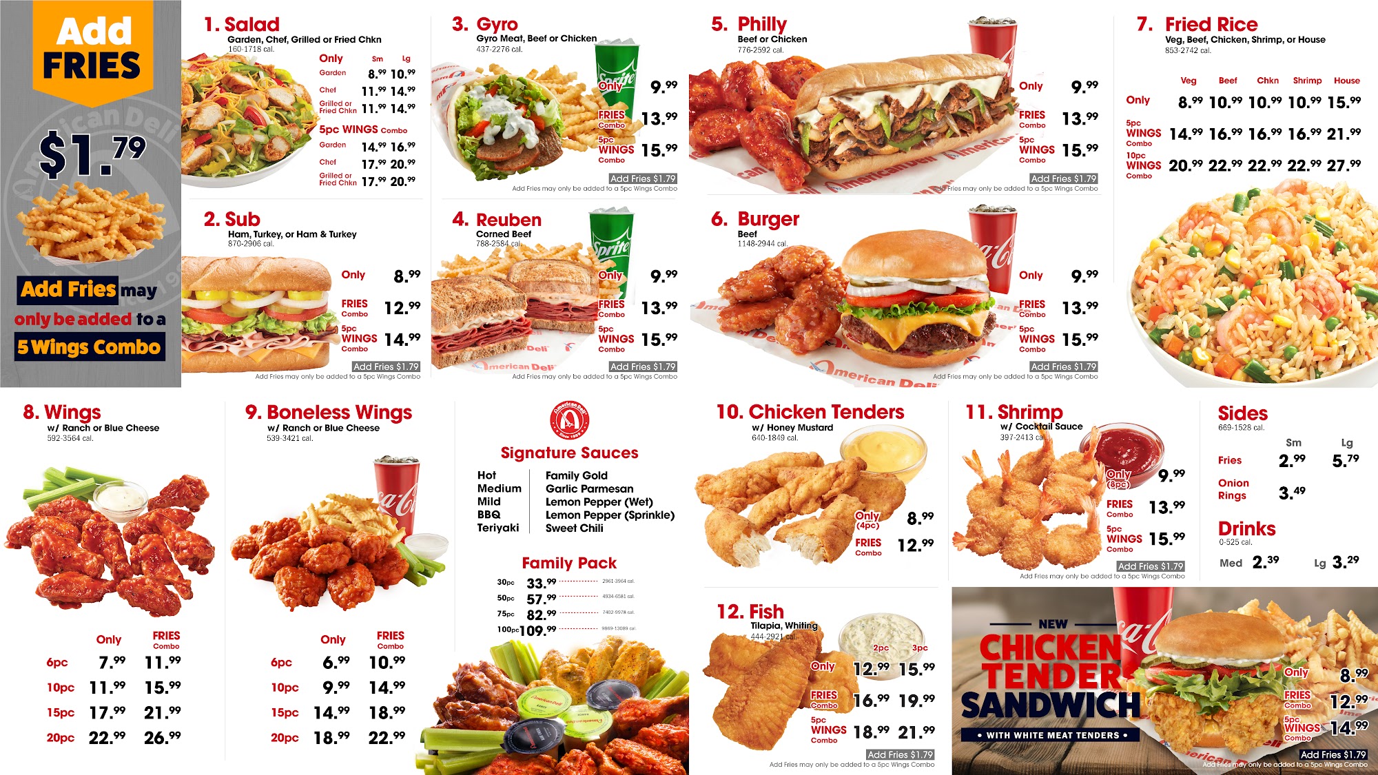 American Deli Menu