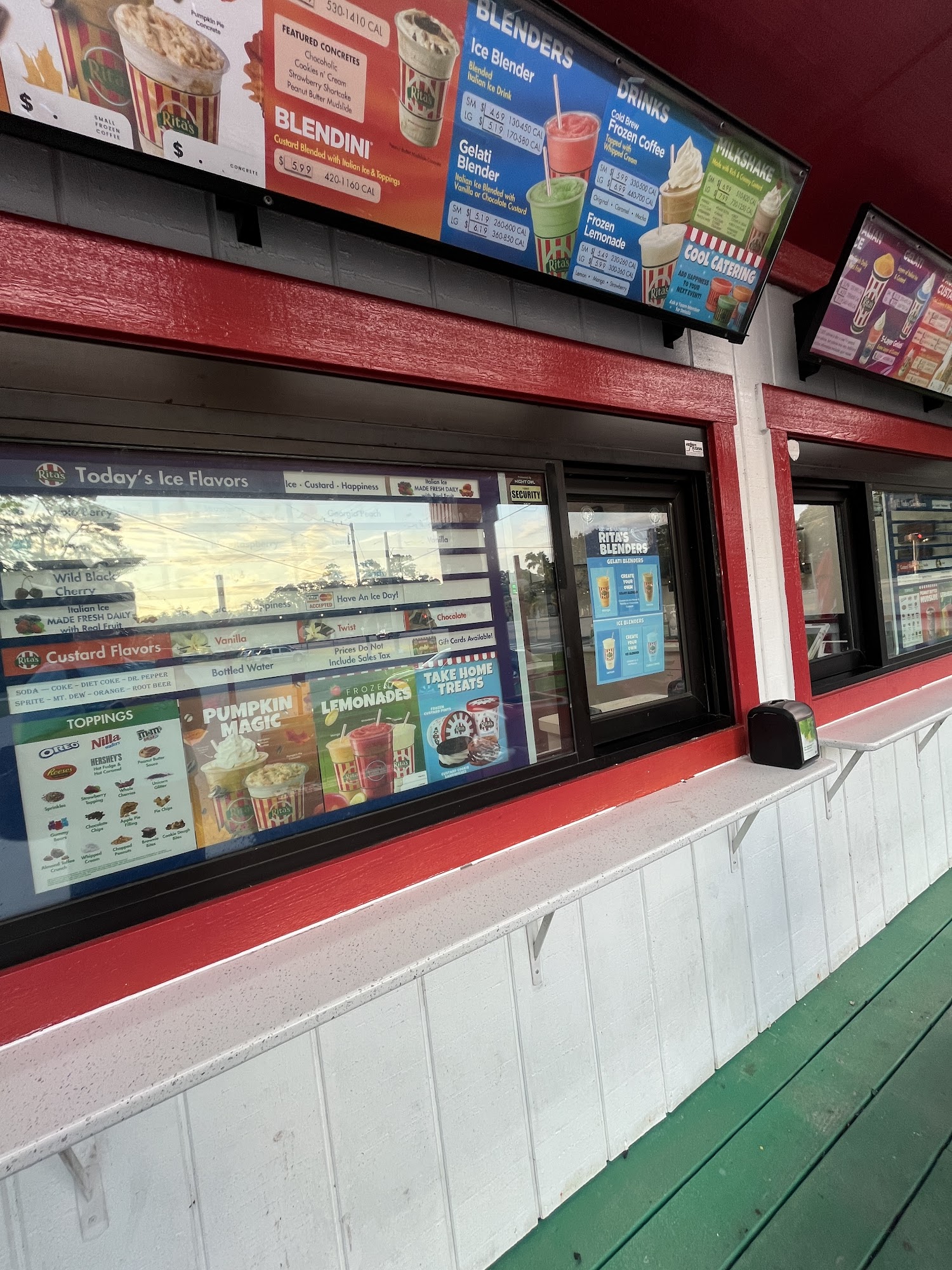 Rita's Italian Ice & Frozen Custard Menu