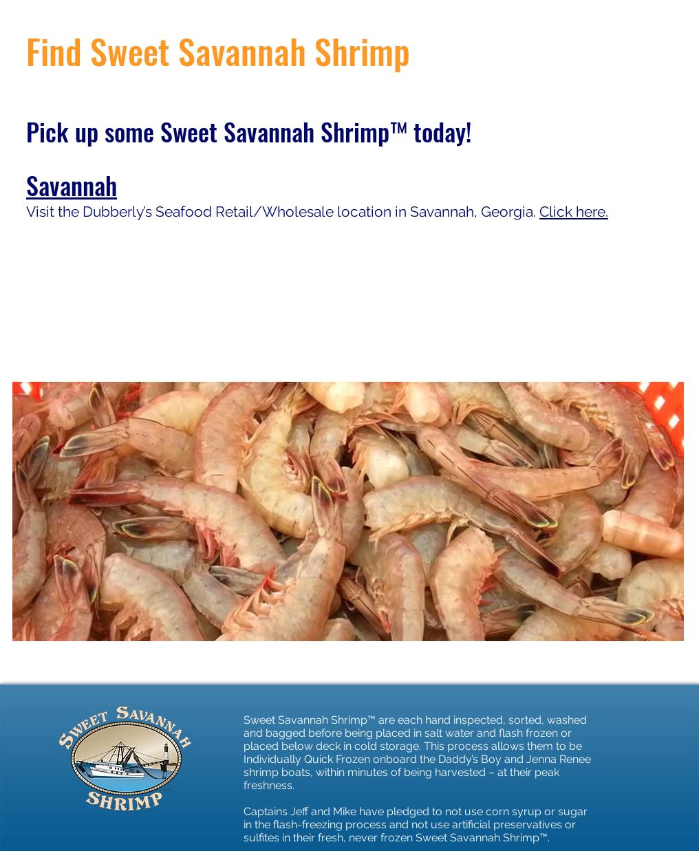 Dubberly's Seafood Menu