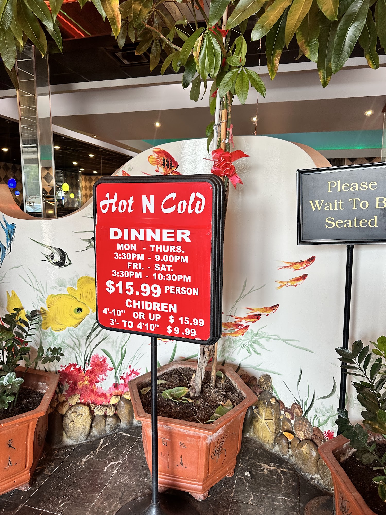 Hot & Cold Buffet Restaurant Menu