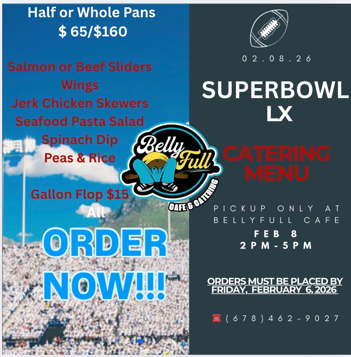 BellyFull Cafe & Catering™ Menu