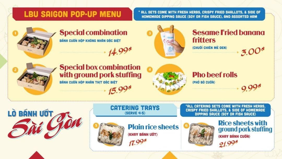 SaigonFreshNoodles Menu