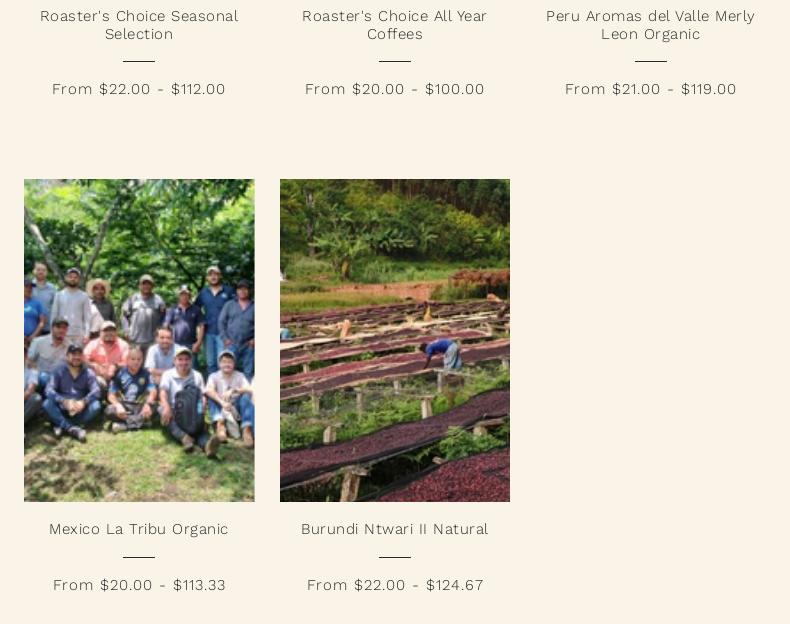 Warm Waves Coffee Roasters Menu