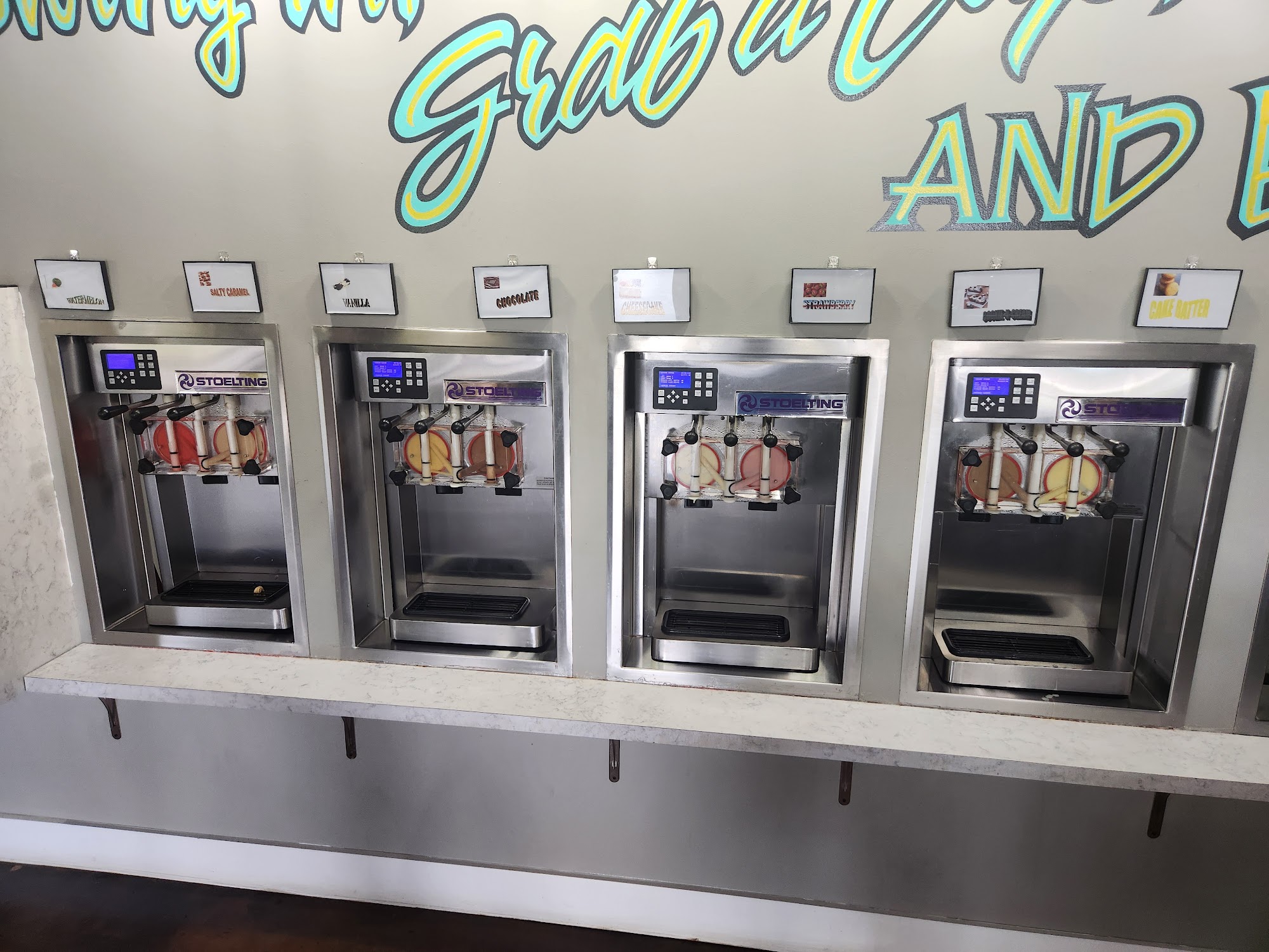 Yellow Monkey Frozen Yogurt & More Menu