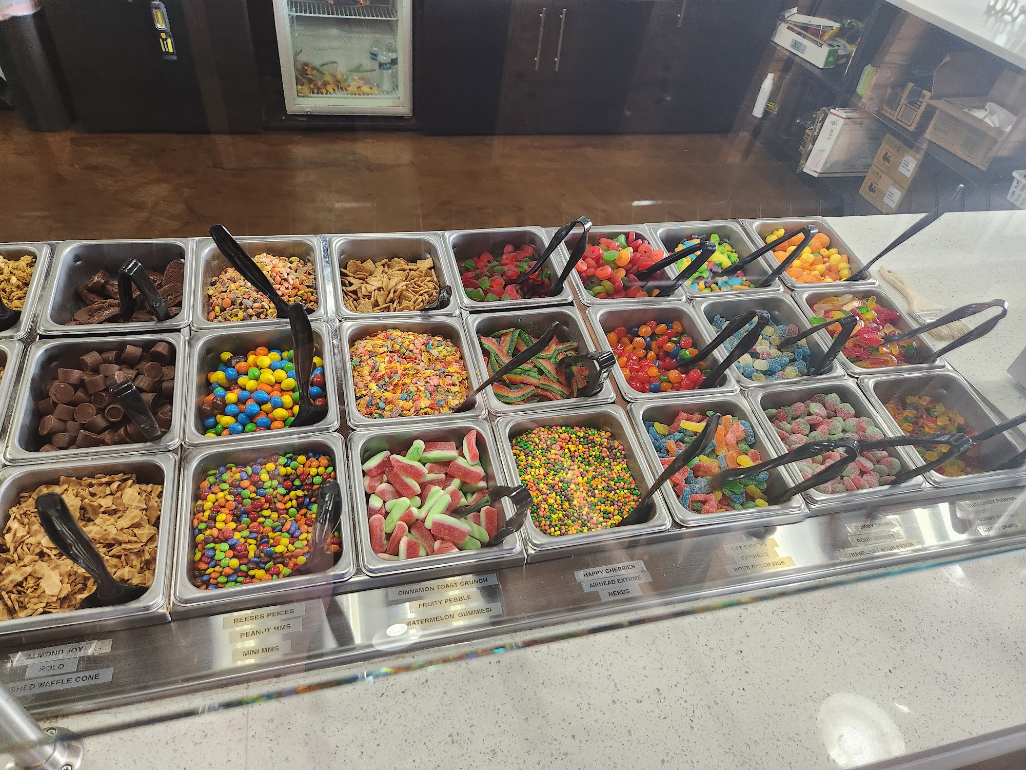 Yellow Monkey Frozen Yogurt & More Menu