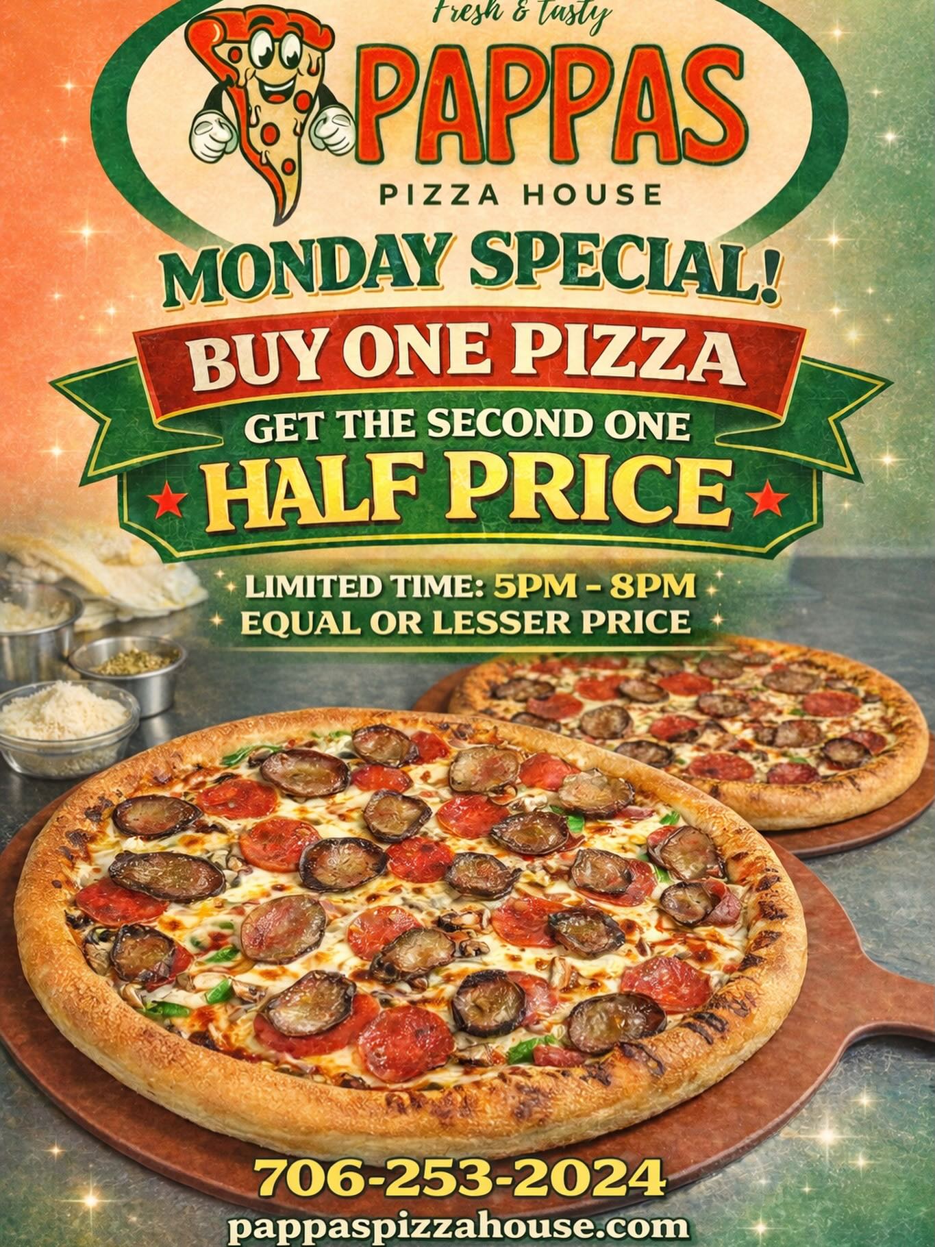 Pappas pizza house 4940 Chamblee Tucker Rd, Tucker