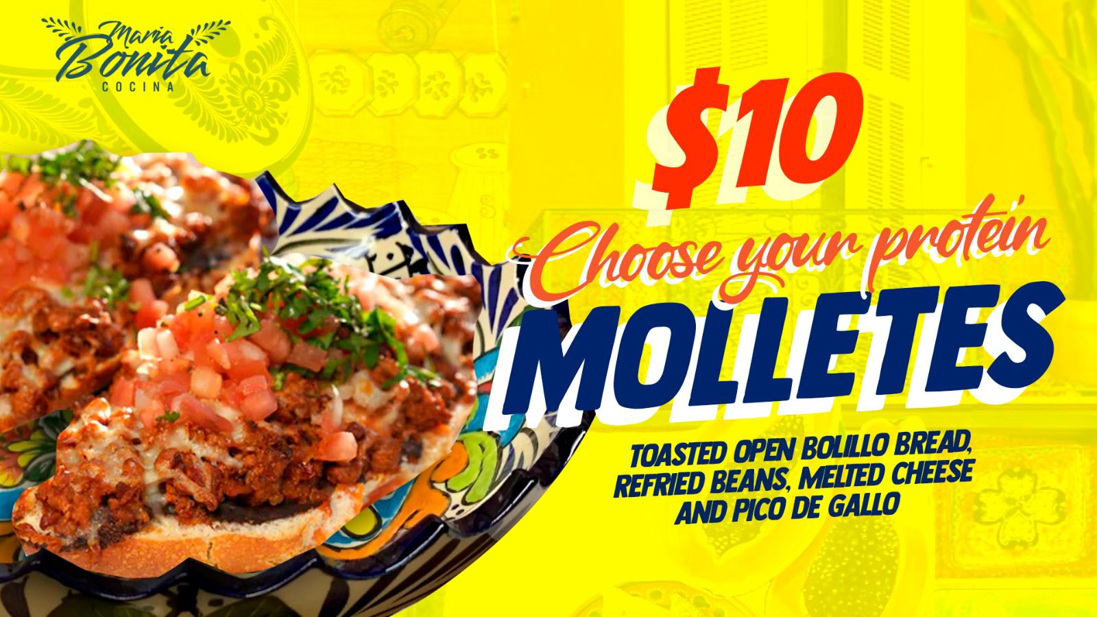 Maria Bonita Cocina Menu