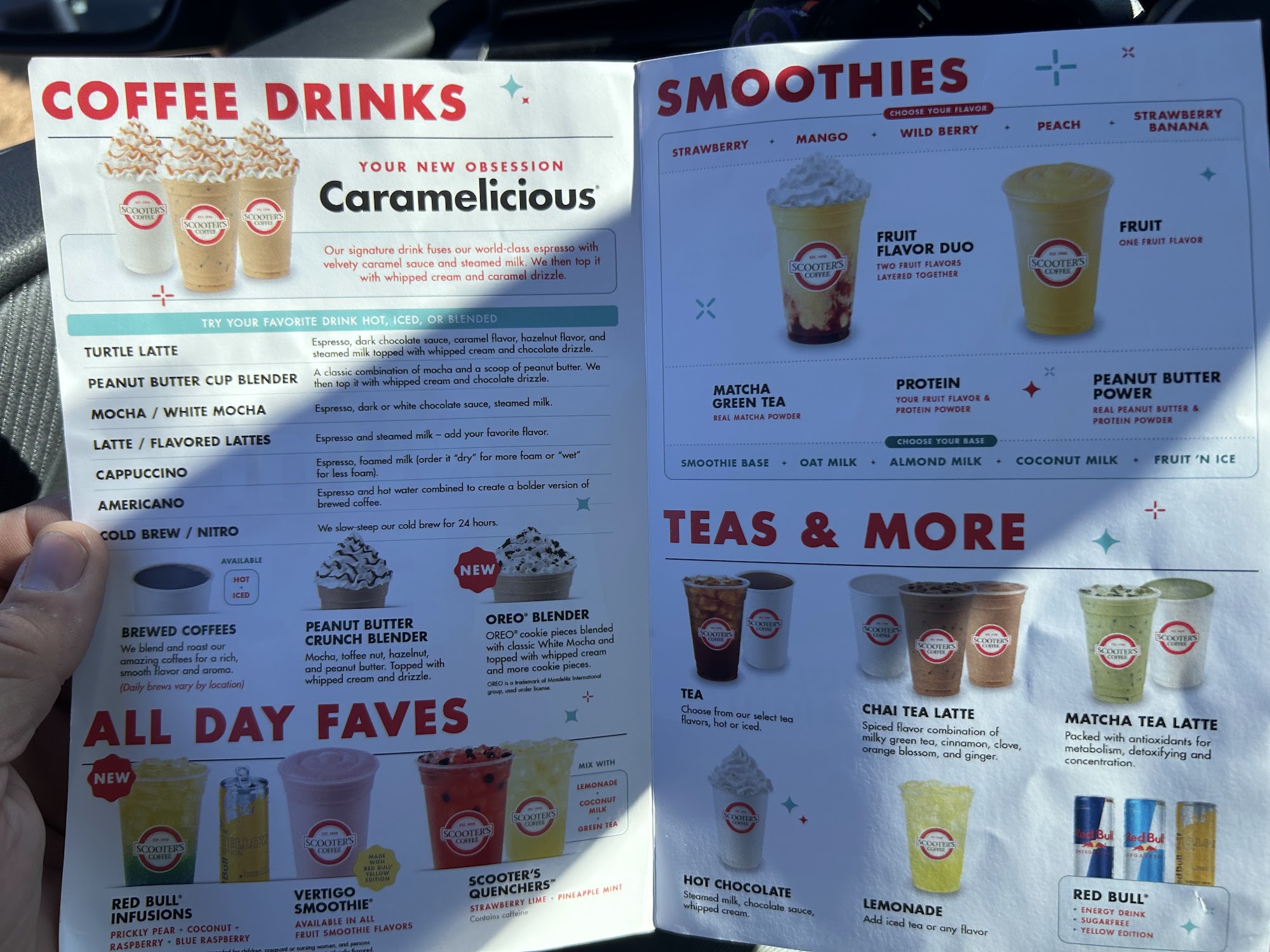 Scooter's Coffee Menu