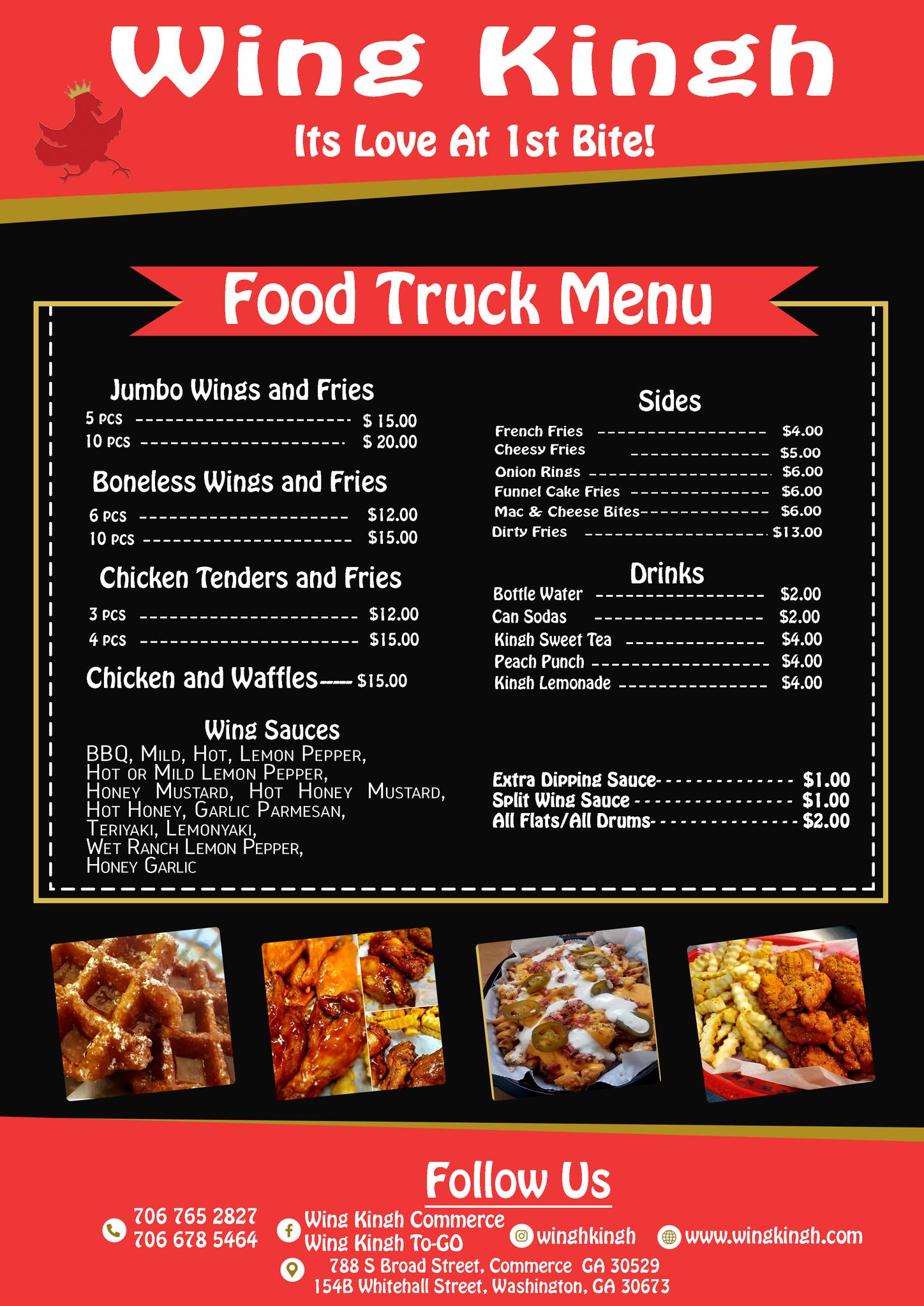 Wing Kingh - To Go Menu