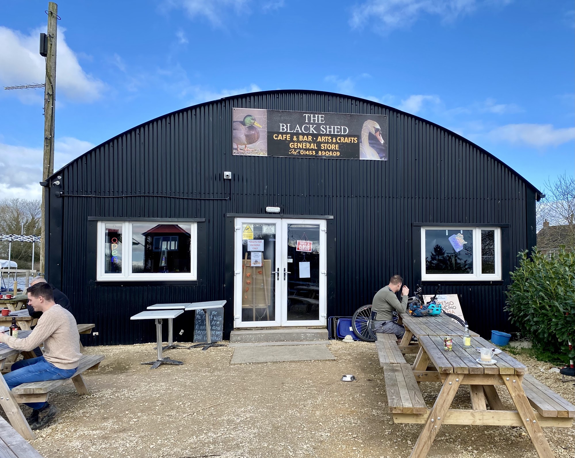 The Black Shed Cafe Patch Bridge, Shepherd's Patch, Gloucester