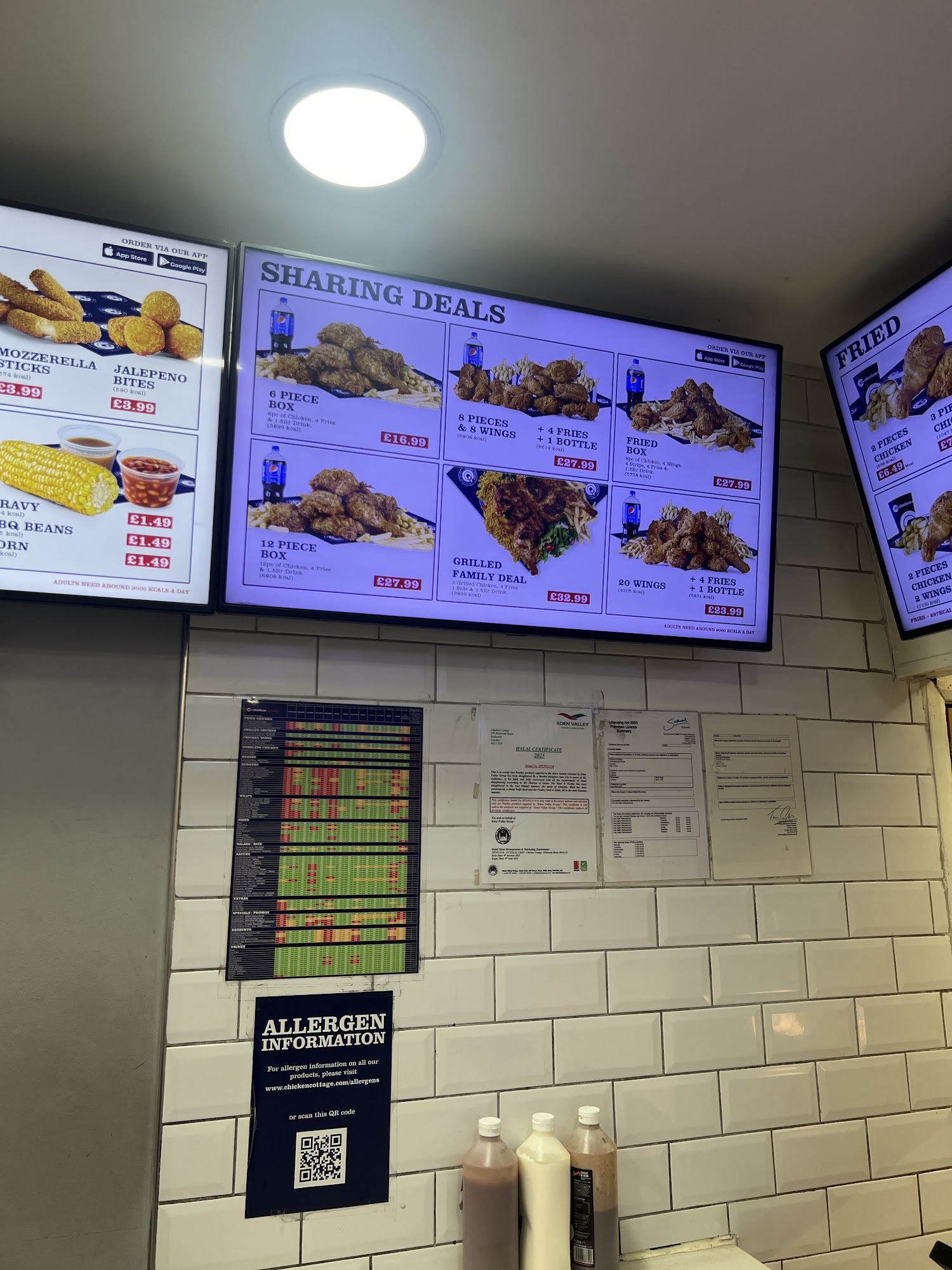 Chicken Cottage Menu