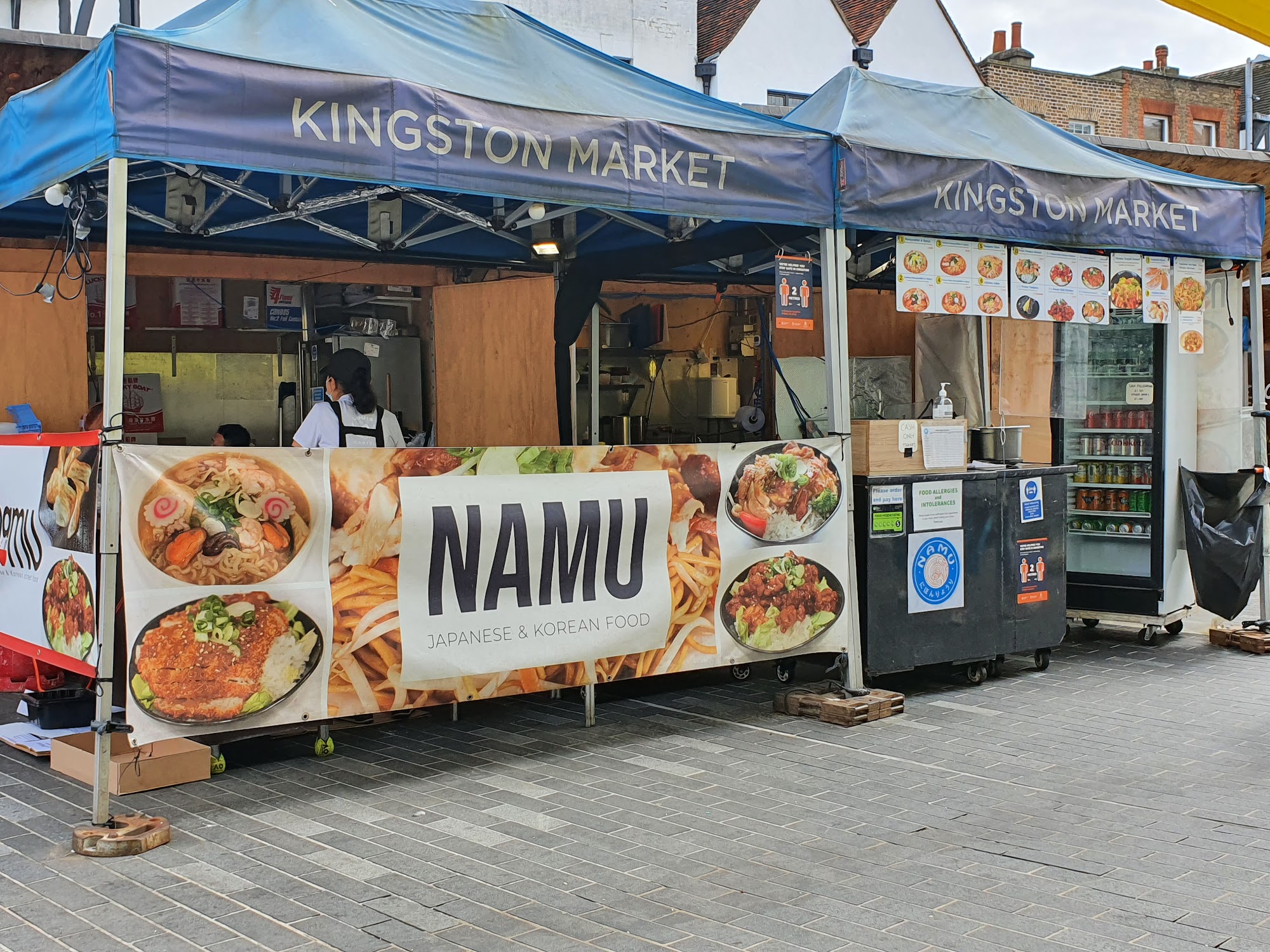 Namu United Kingdom, Kingston upon Thames, Market Place Ancient Market, square, Kiosk #