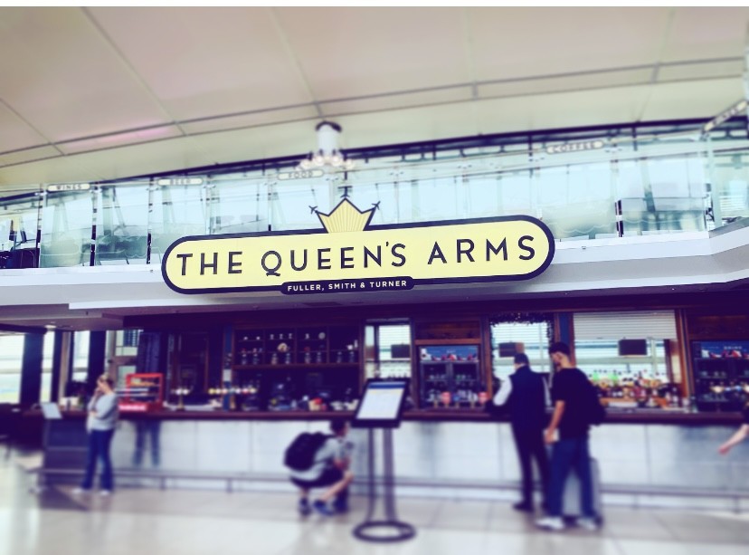 The Queen's Arms, Heathrow Before Security, Terminal 2, Heathrow Airport, Inner Ring E, London