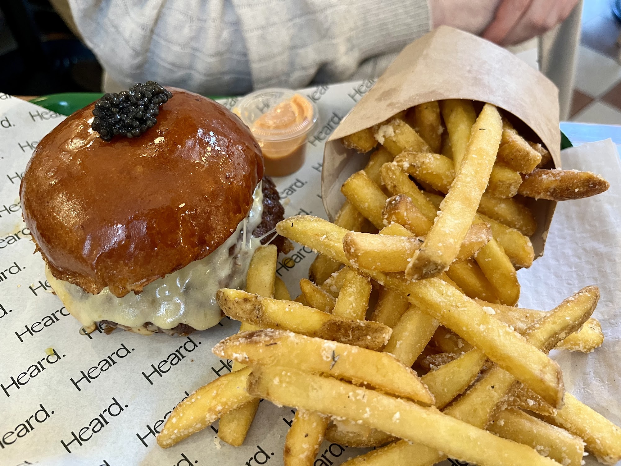Heard. Burger Borough 1 Flat Iron Square, London