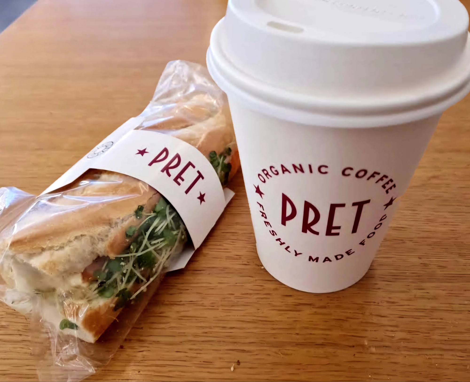 Pret A Manger Menu