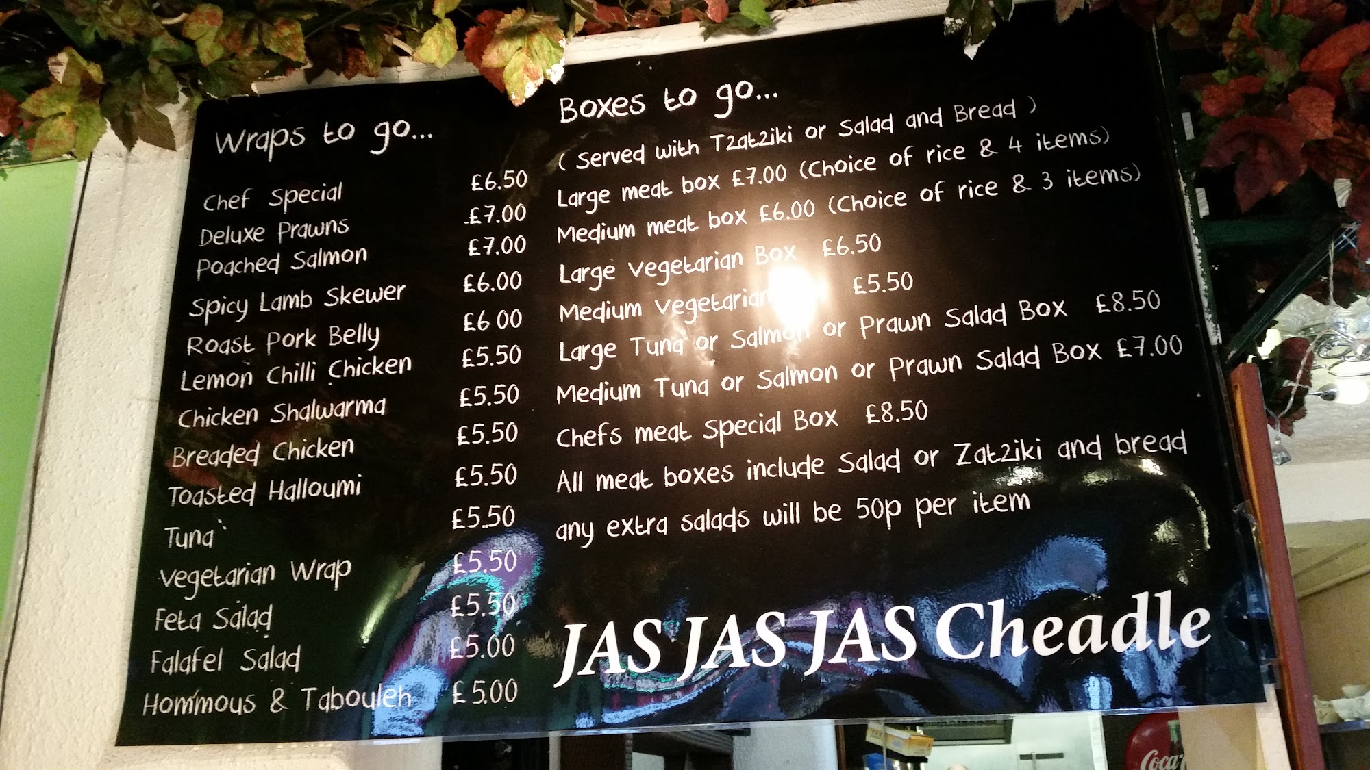 JAS JAS JAS Menu