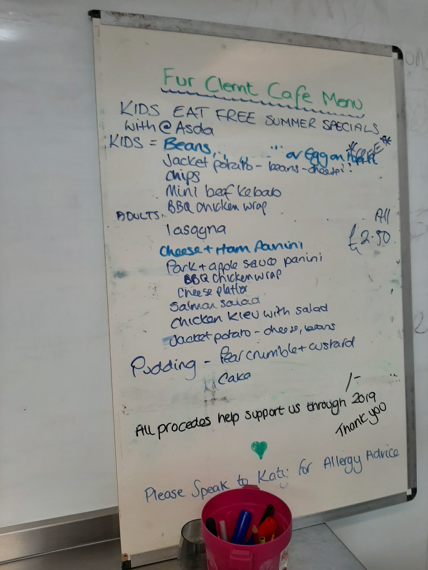 Fur Clemt Cafe & Food Outlet Menu