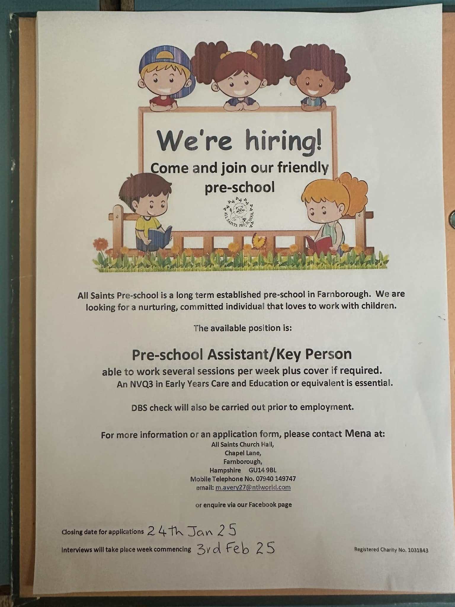 All Saints Pre-School
