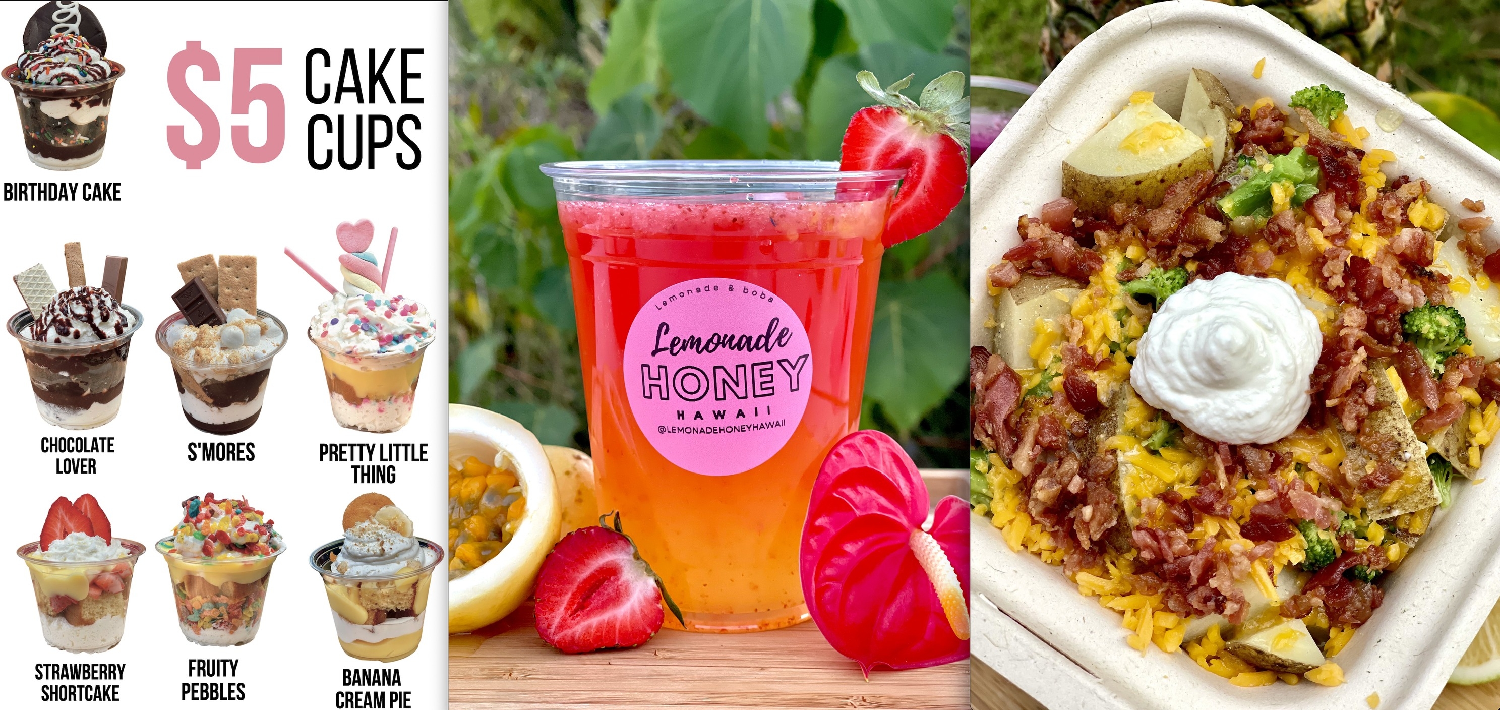 Lemonade Honey Hawaii Menu