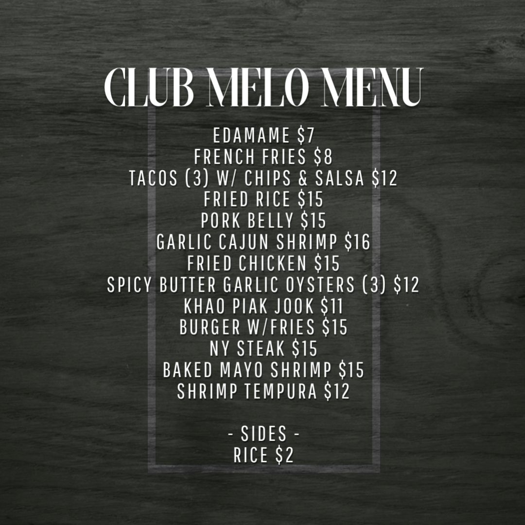 Club Melo Menu