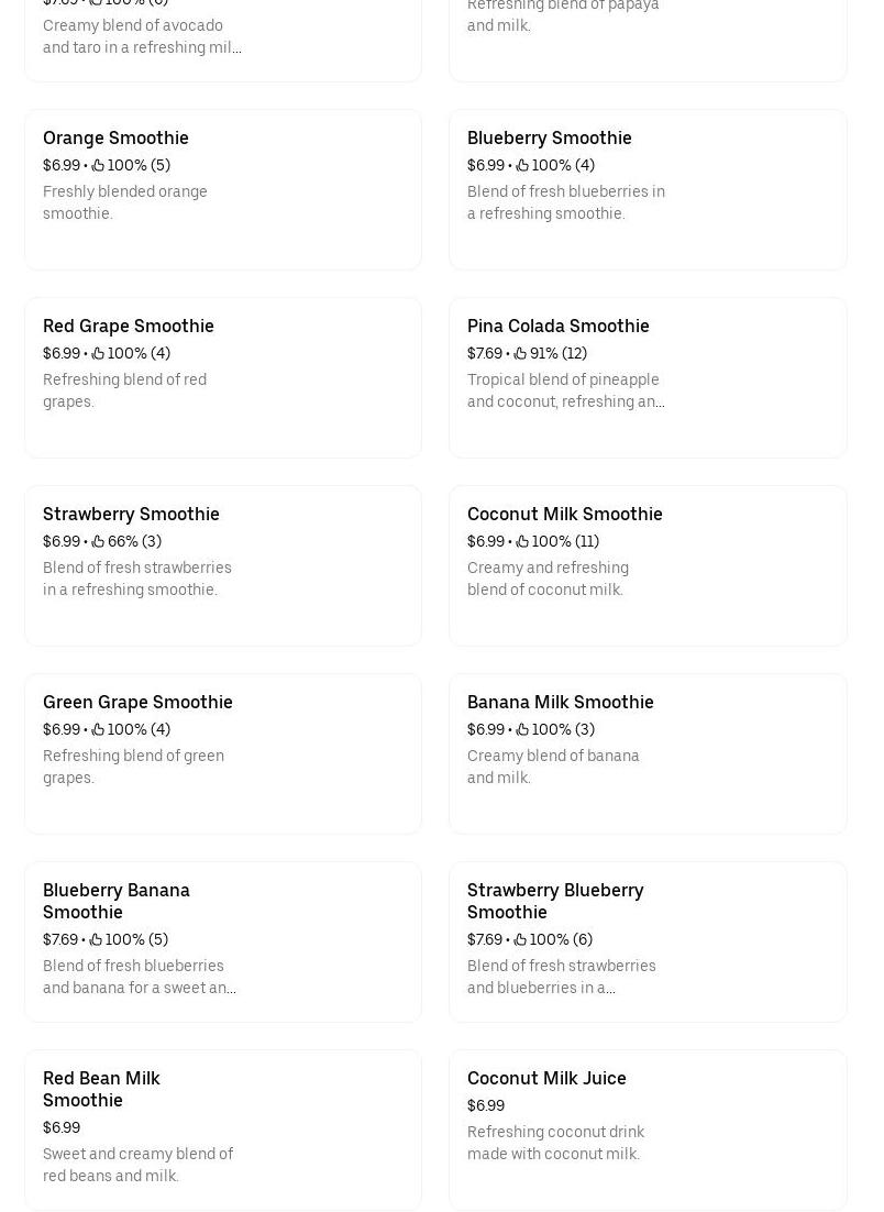 Dave's Ice Cream McCully Menu