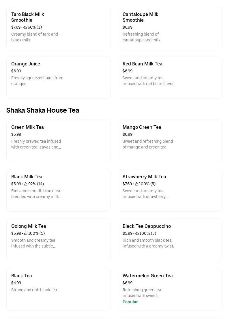 Dave's Ice Cream McCully Menu