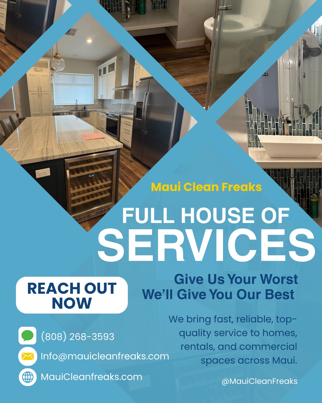 Maui Clean Freaks 10 Pakau Pl, Kahului Hawaii 96732