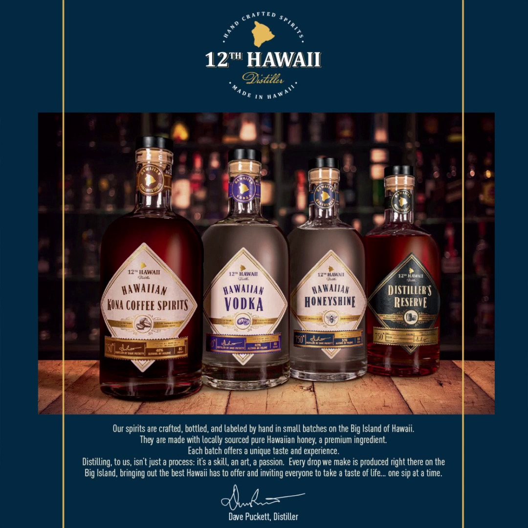 12th Hawaii Distiller Menu