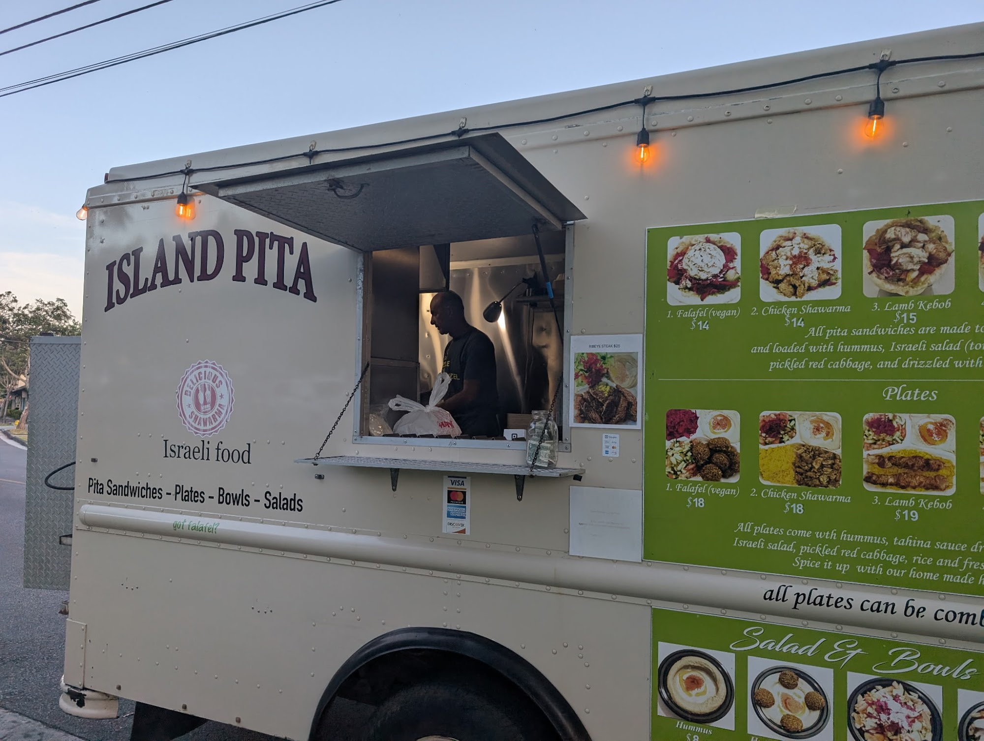 Island Pita Menu