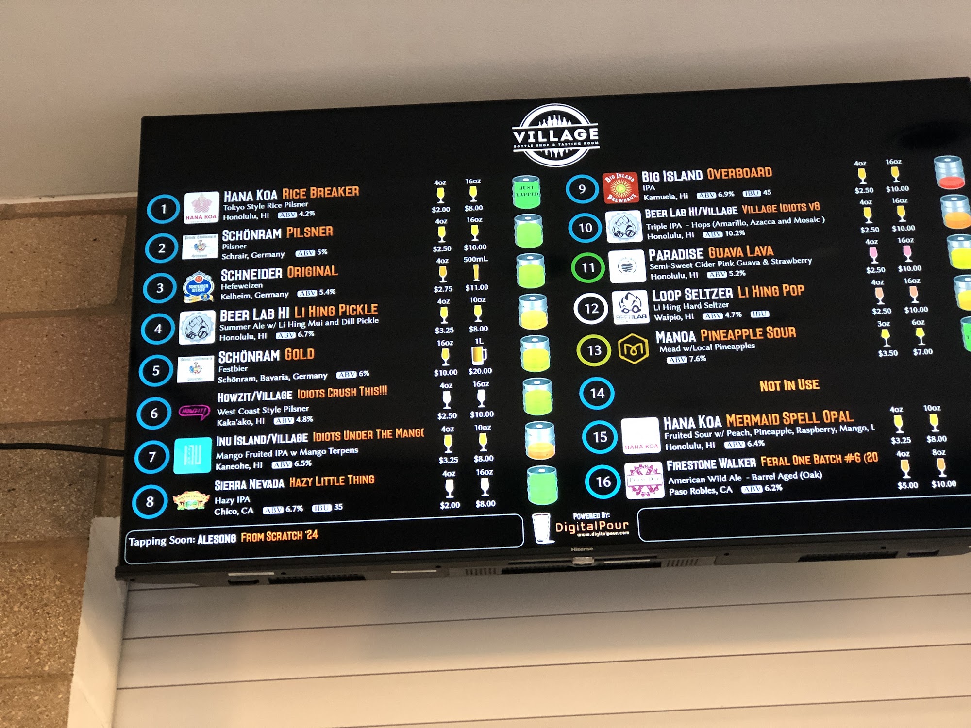 Village Bottle Shop & Tasting Room - Kapolei Menu