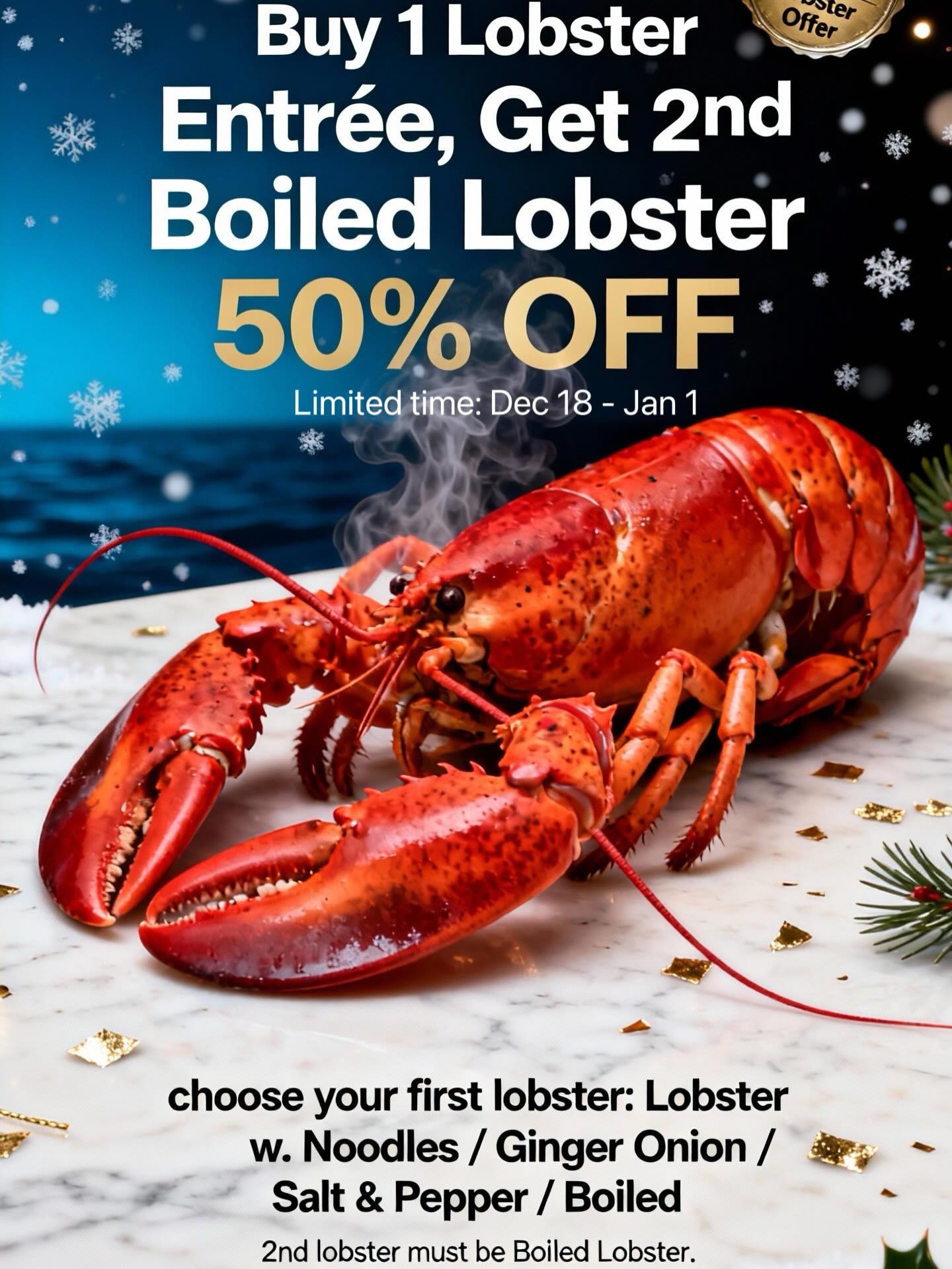Maui Lobster King Menu