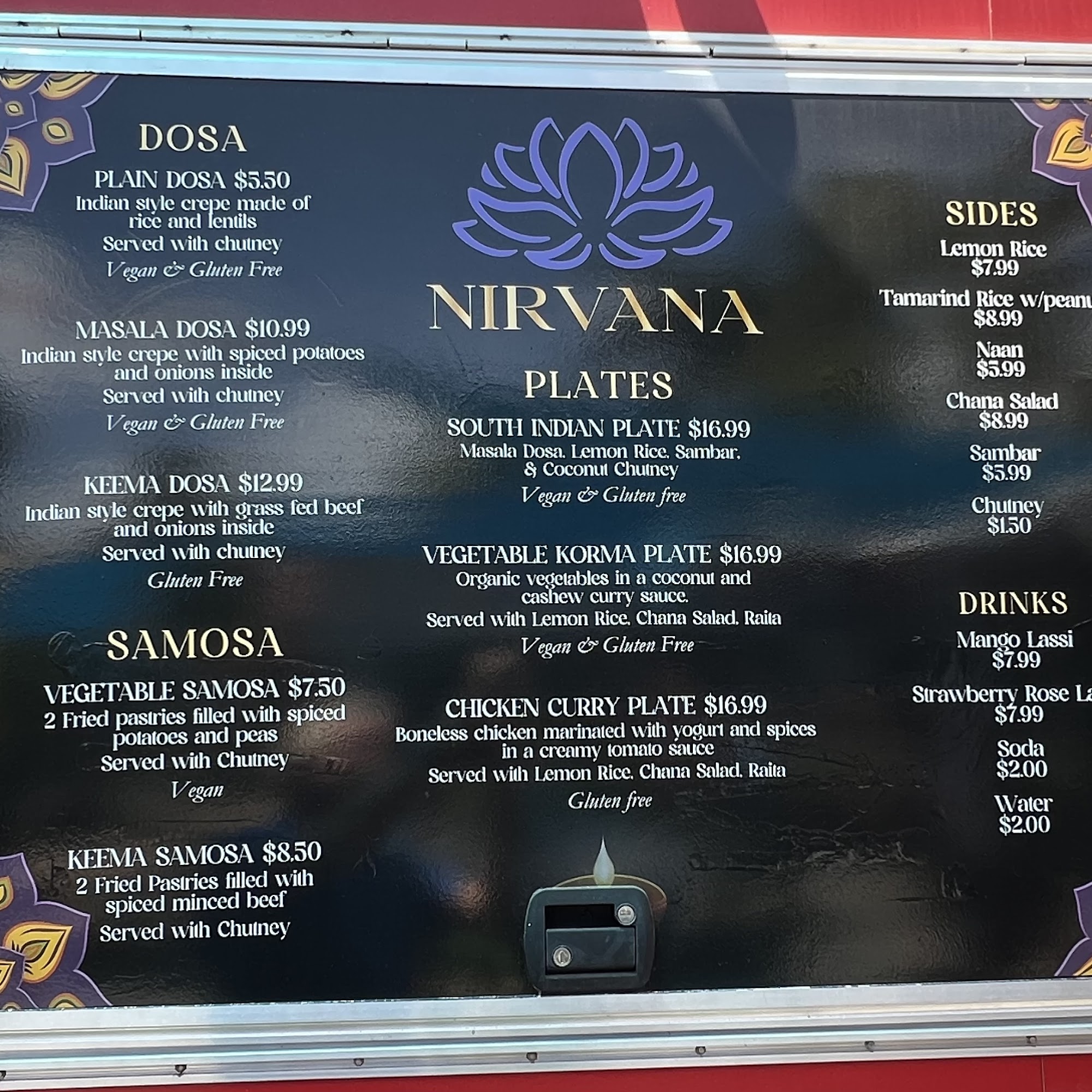Kihei Food Oasis Menu