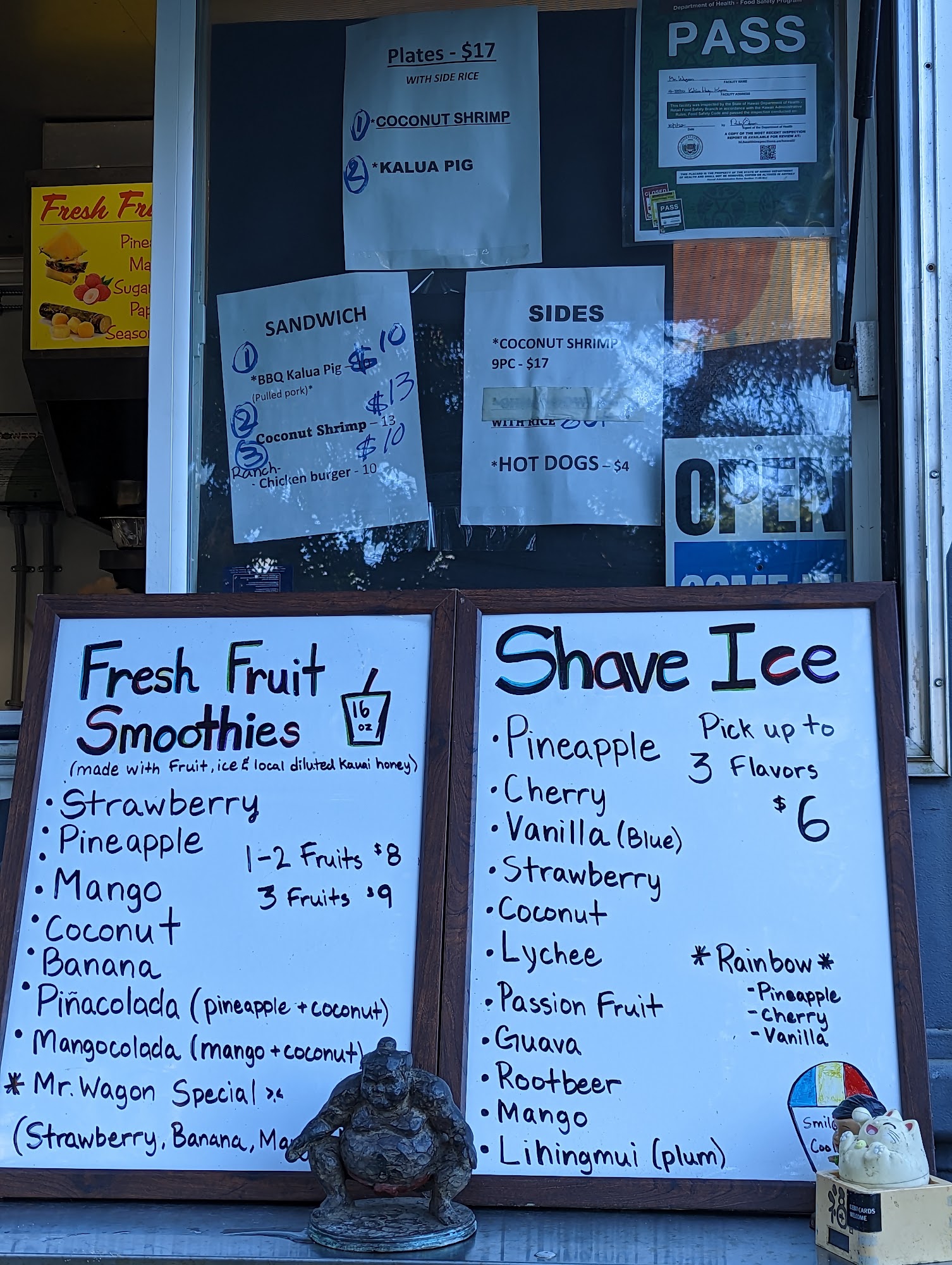Mr. Wagon Menu