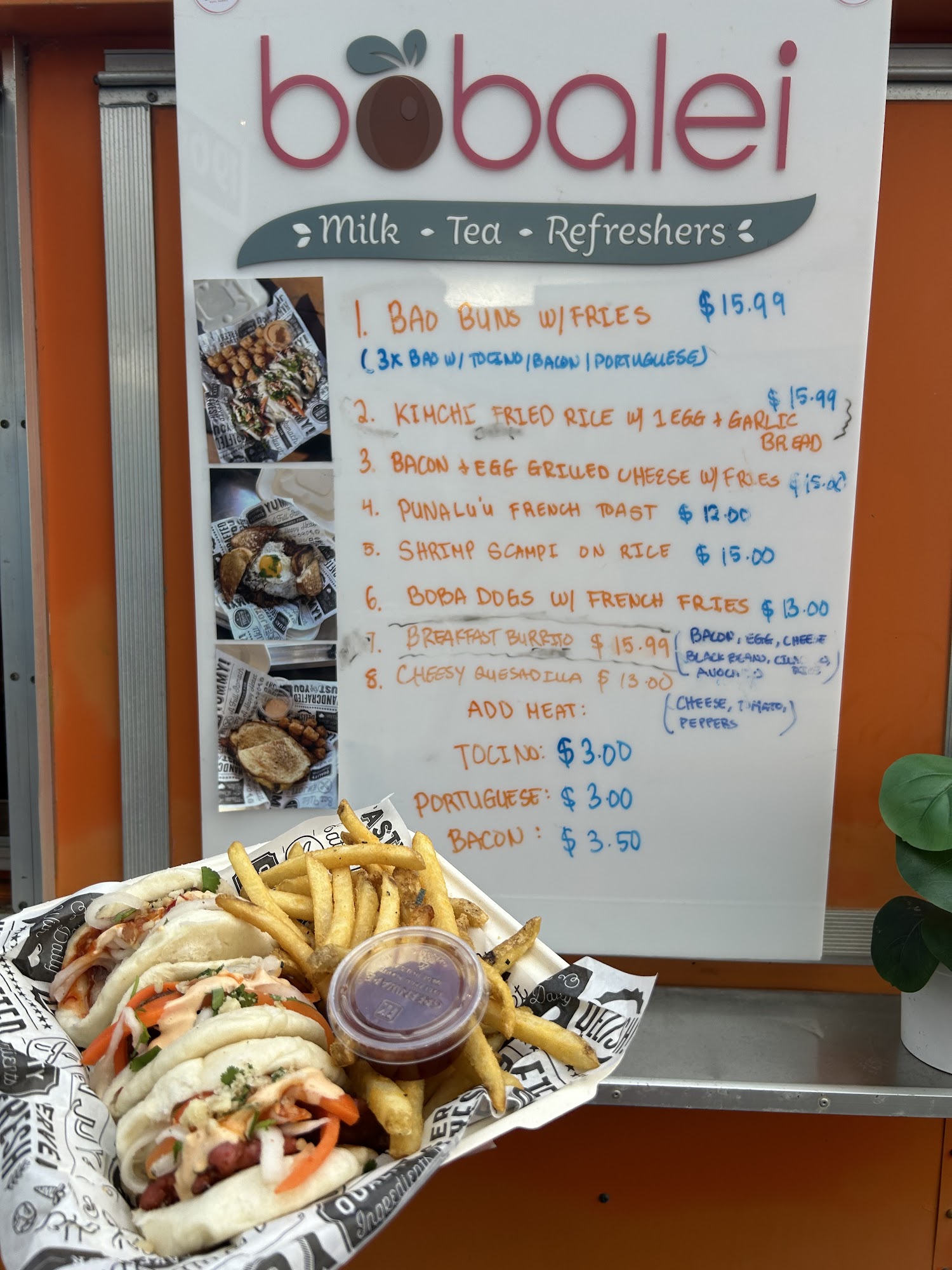 Bobalei Menu
