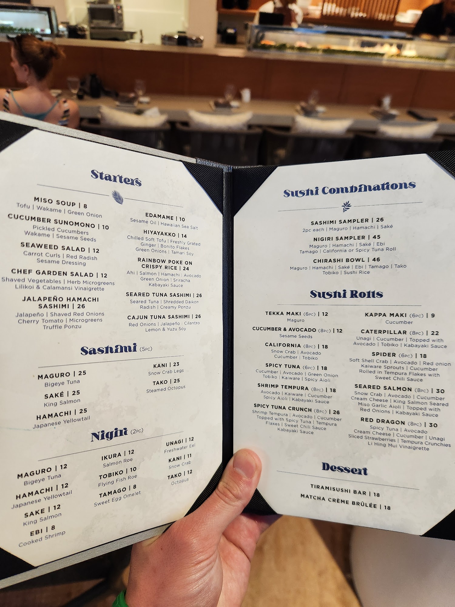 The Royal Lanai Menu