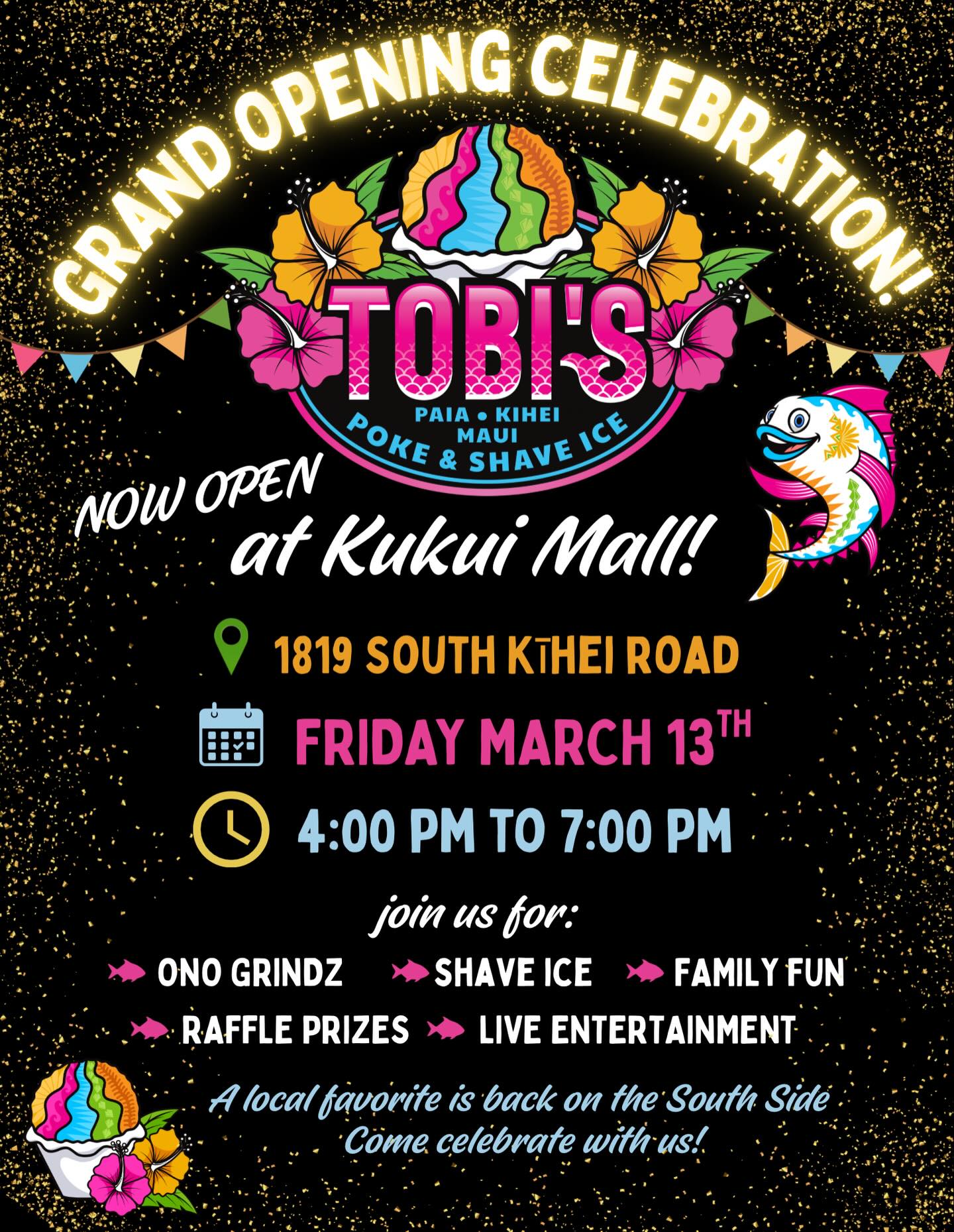 Tobi's Poke & Shave Ice Paia