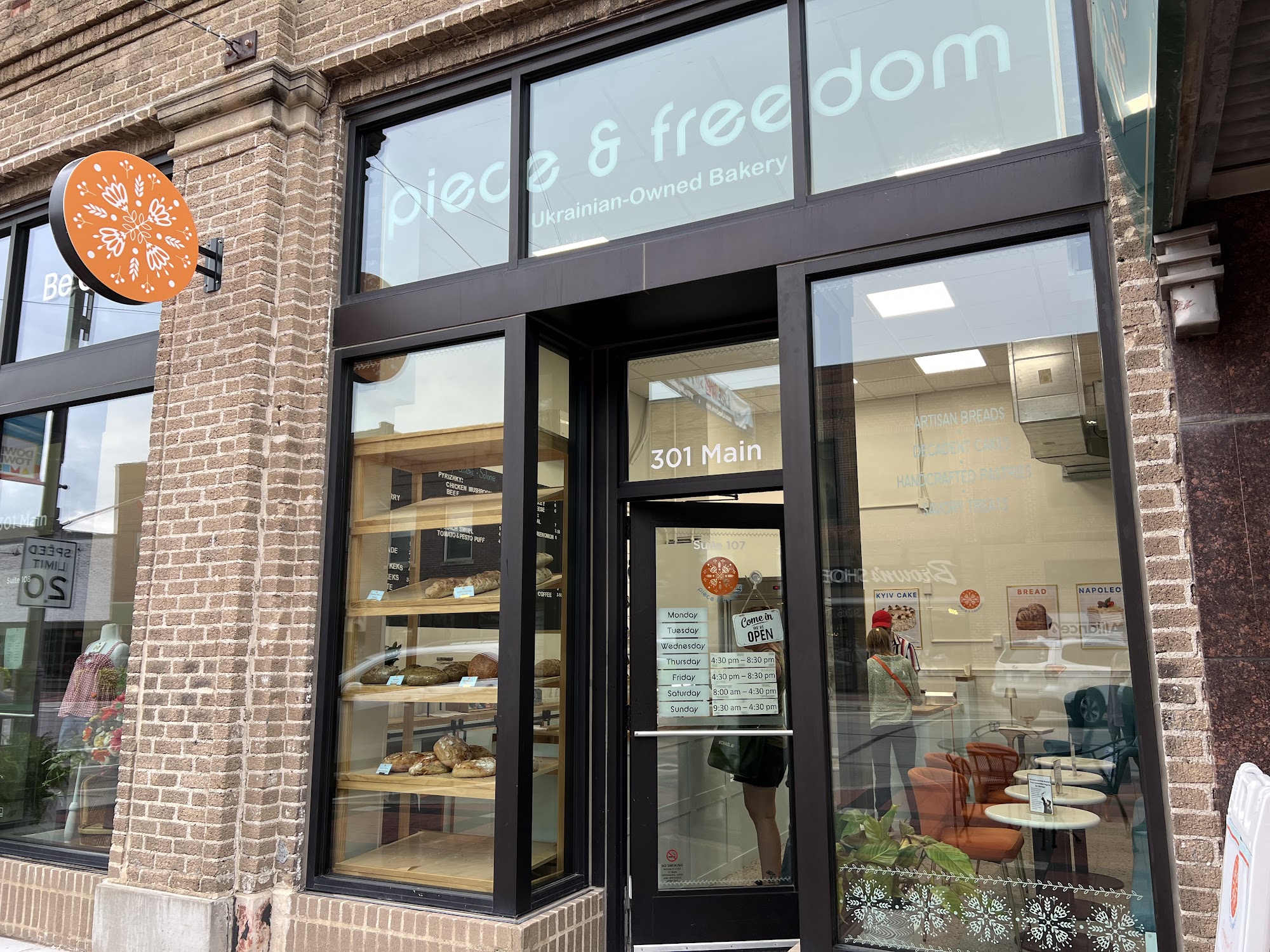 Piece & Freedom Bakery Menu