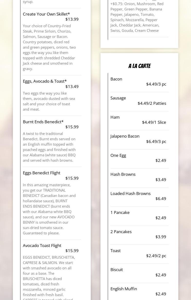 Mullets - Uptown Ankeny Menu