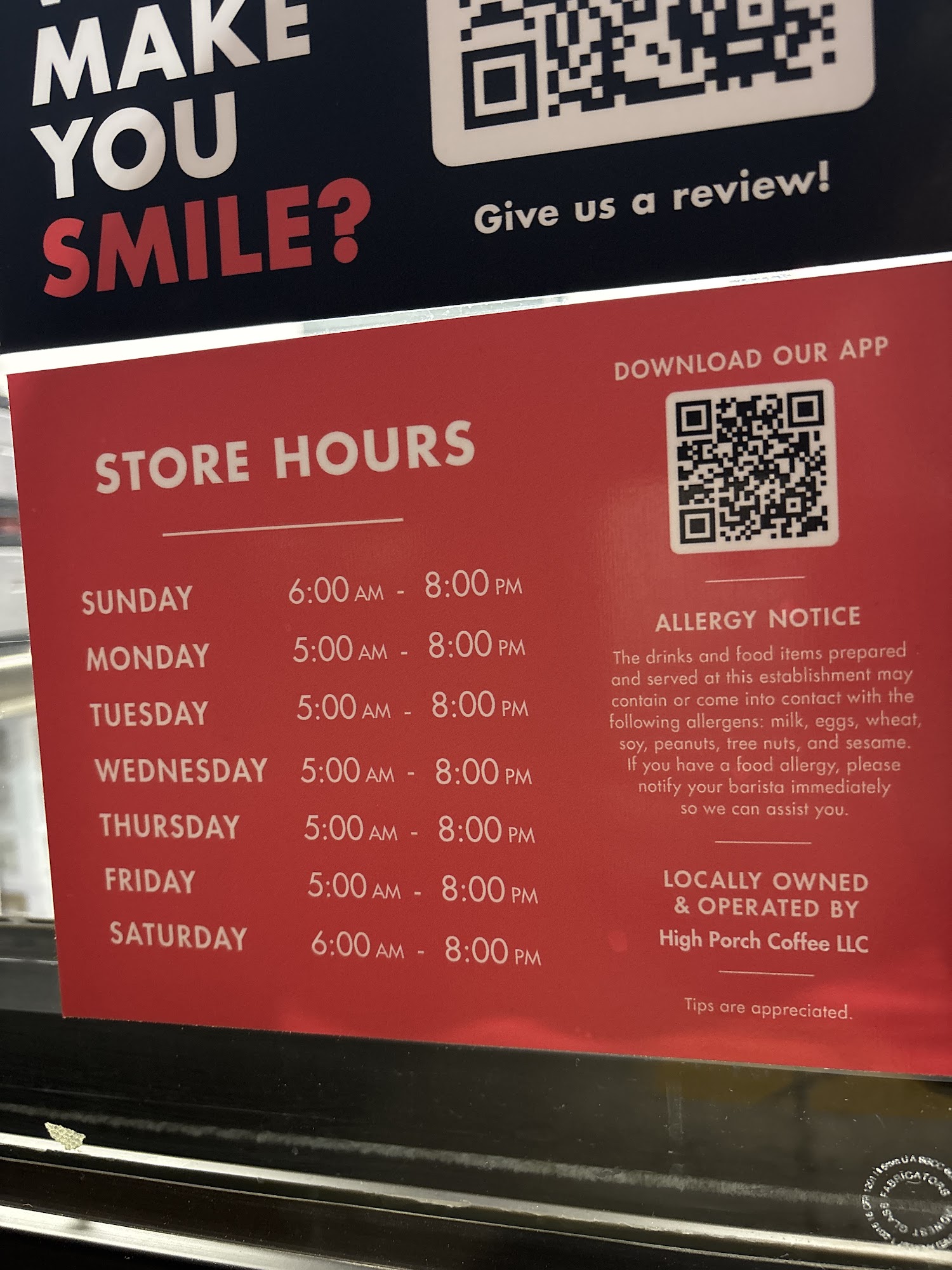 Scooter's Coffee Menu